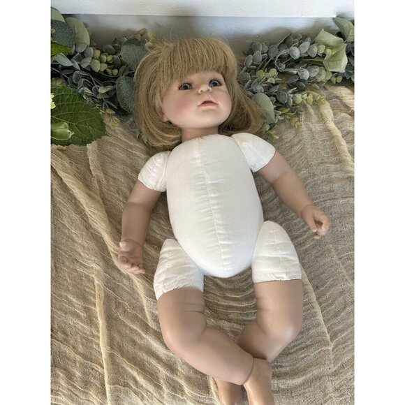 Large adora Baby Girl doll Vinyl‎ Blue Eyes Blonde Hair Heavy 19” Soft Body - Picture 1 of 10